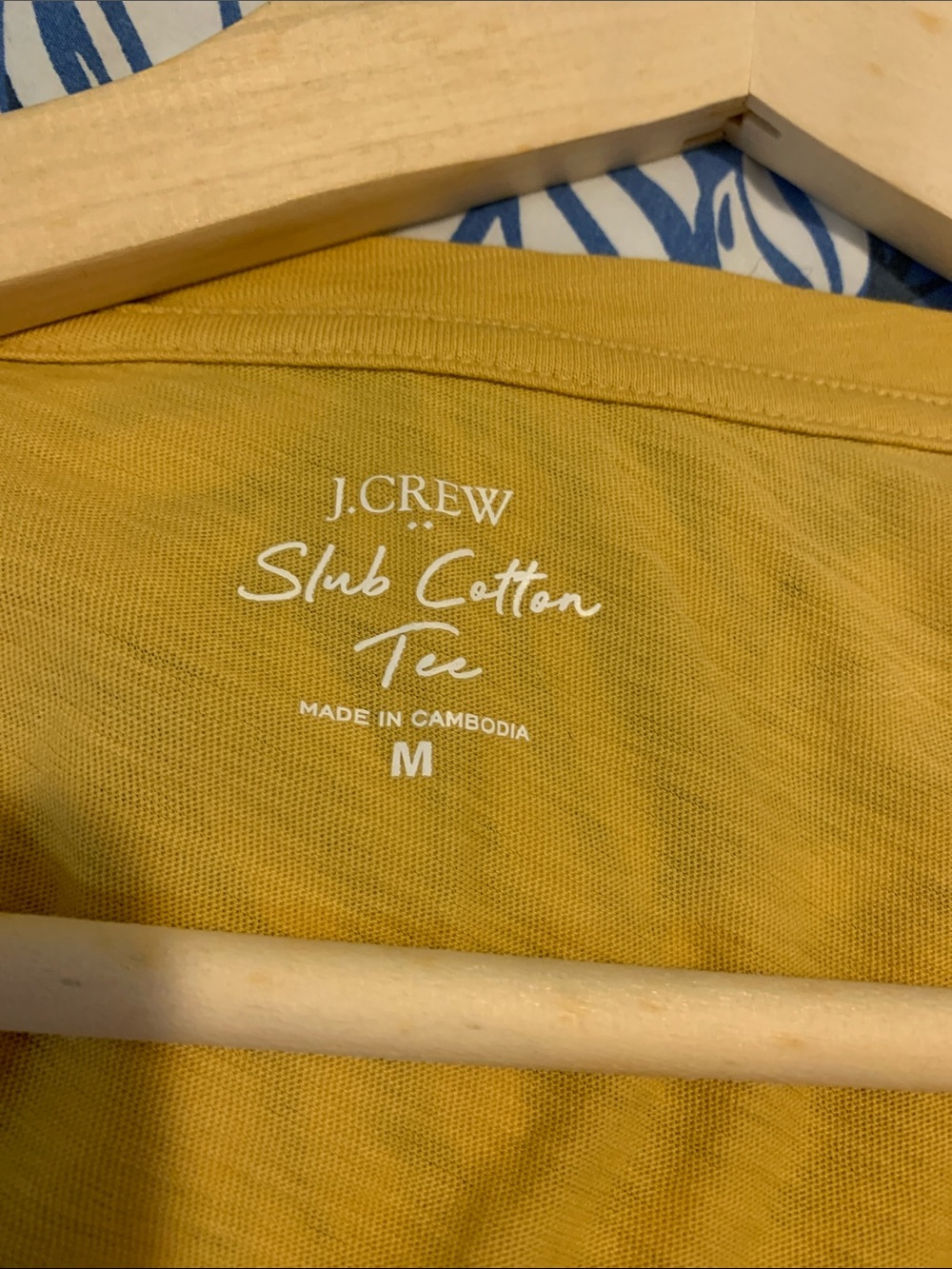 J. Crew Slub Cotton Tee in Mustard
